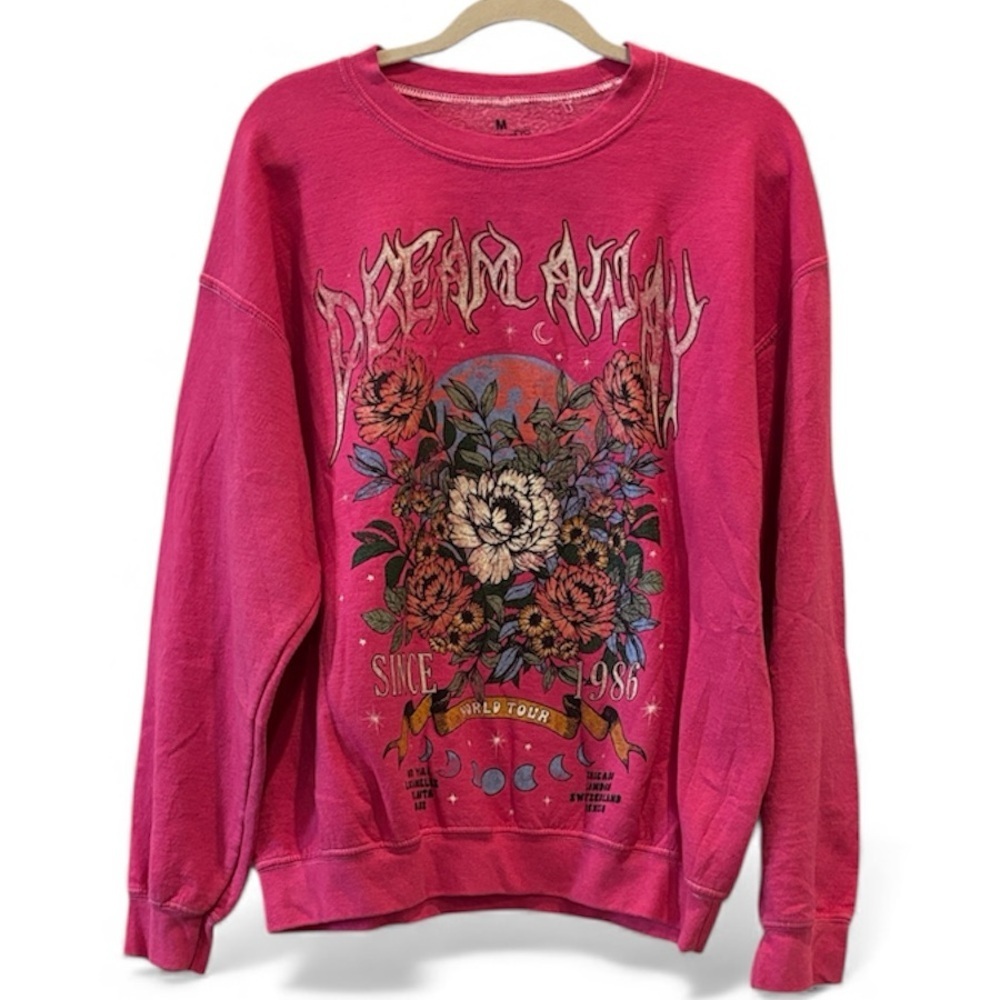 Goodie Two Sleeves Dream Away Pink Crewneck Sweatshirt